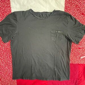 PRADA Classic Black Boxy Faded T-Shirt - Ladies XL